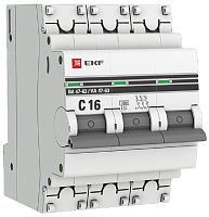 Выключатель автоматический EKF PROxima ВА47-63 3п 16А C 4.5кА картинка